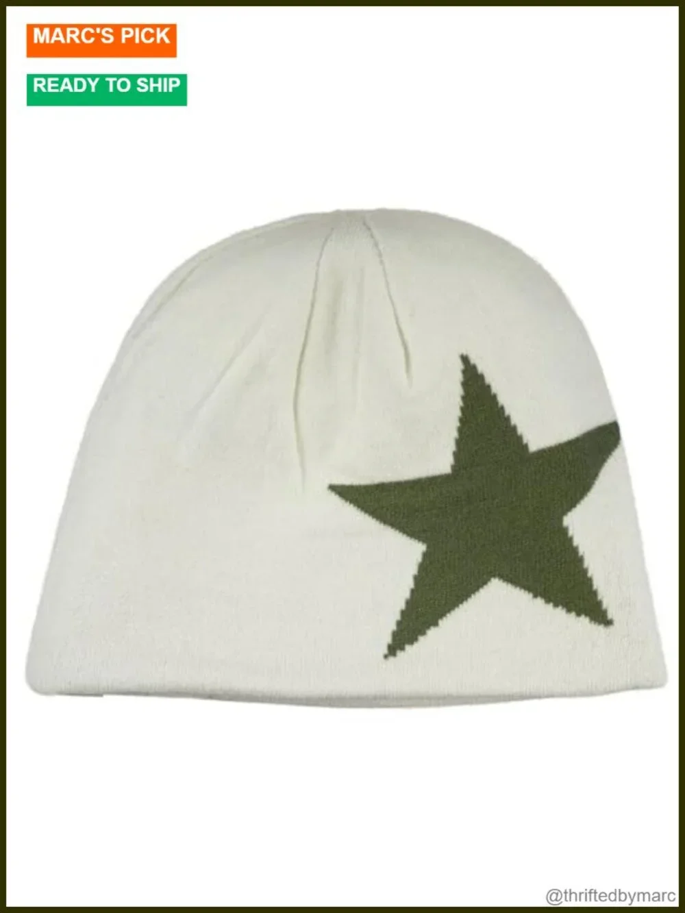 Knitted Graphic Beanie Reversible Skullcap Skiing Hip Hop
